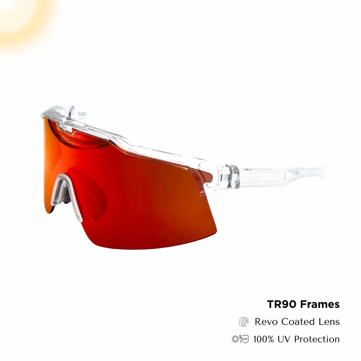 QUE RED BOLT (TR90) - ADJUSTABLE NOSEPAD | ANTI-SLIP TEMPLE DESIGN | SPRING HINGE MECHANISM