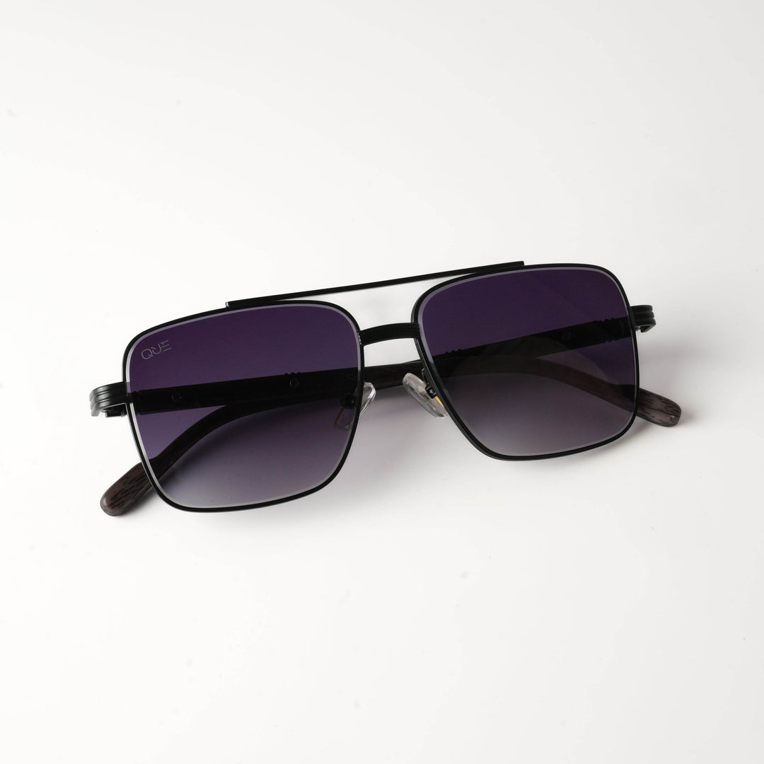 QUE METALLIC - WOODEN FRAME(MEDIUM) - Aviator - Que Universe