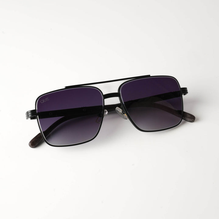 QUE METALLIC - WOODEN FRAME(MEDIUM) - Aviator - Que Universe
