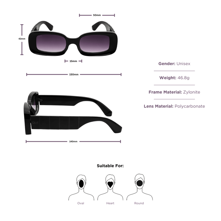 QUE VINTAGE GLAM - MEDIUM - Wayfarer - Que Universe